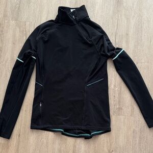 Champion Black Pullover with Green Accents Size Medium